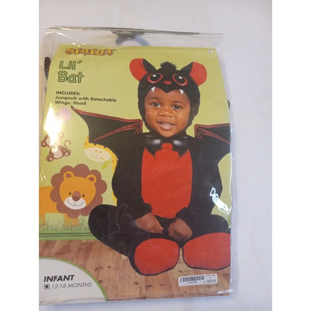 Spirit Halloween Lil Bat Halloween Costume Infant Size 12-18 Months 🦇